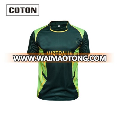 100%polyester shirts new design cricket jerseys pattern