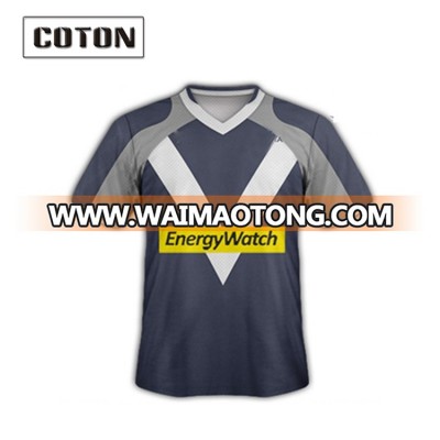 Coton sublimation sportswear custom design cricket uniforms purple