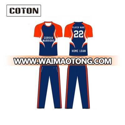 Fashion Brands Best Design Sublimation cricket jersey cricket uniform cricket wear